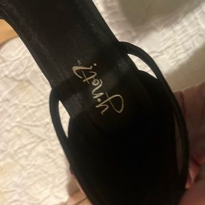 Black suede